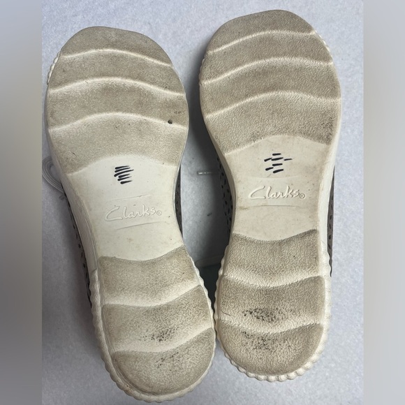 Clarks Collection Metallic Brown Leather Sneakers Women’s Size 8.5 - Picture 7 of 7